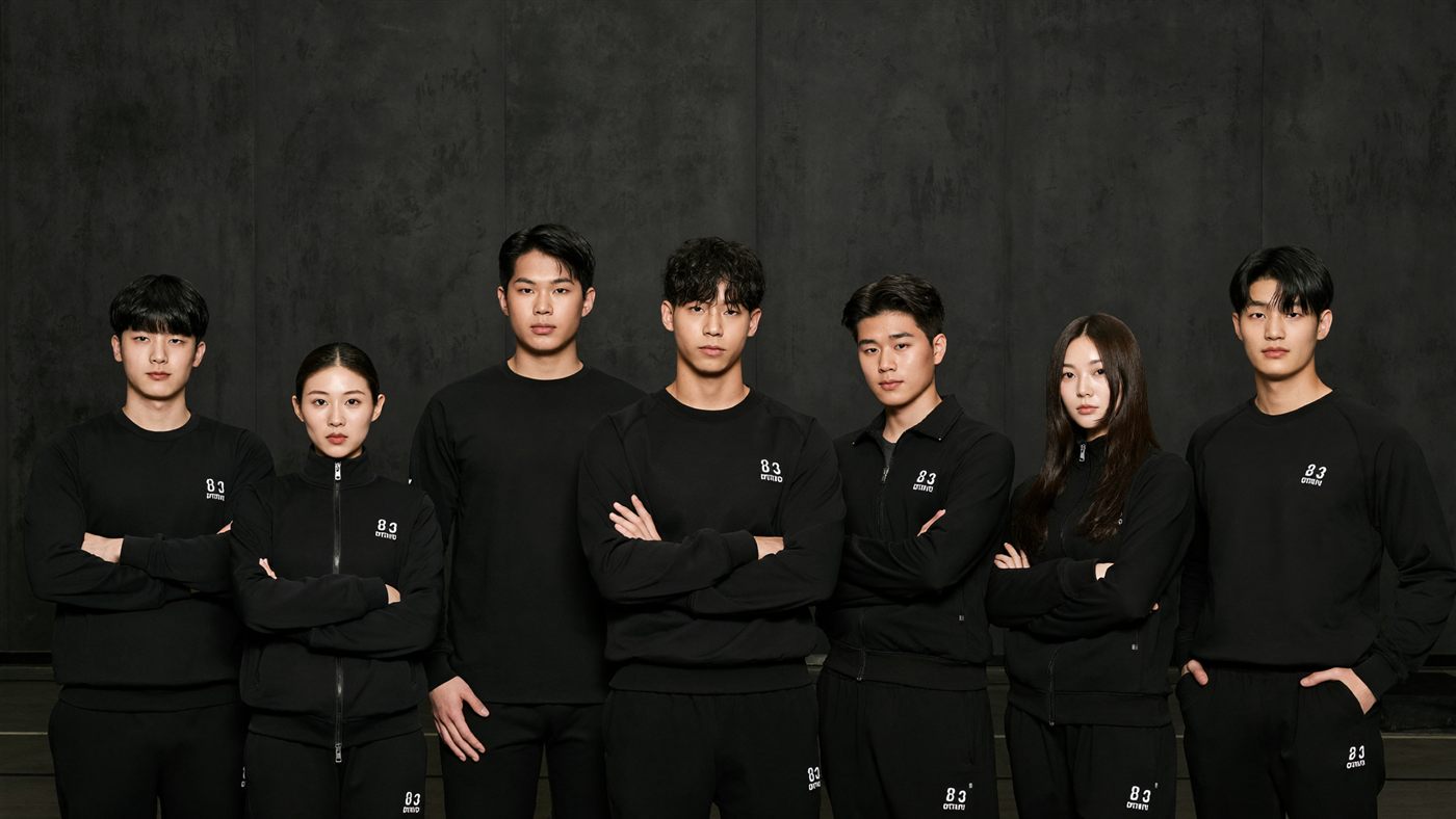 함께 훈련하는 재원생 단체 사진